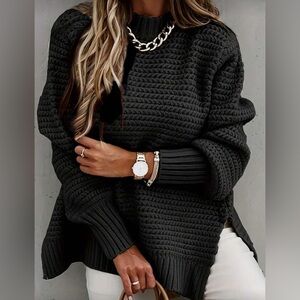 Elegant Black Women's Sweater